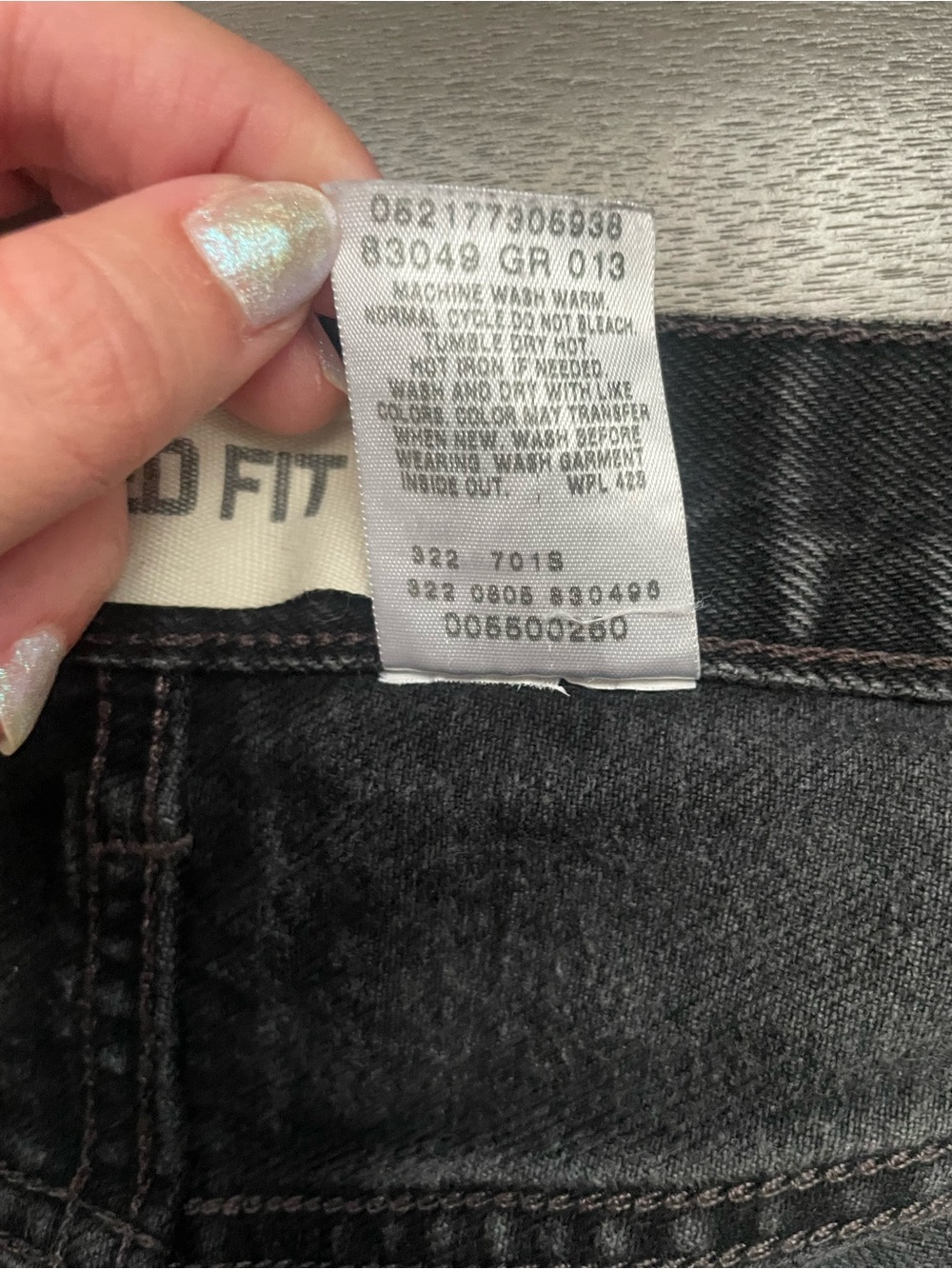 Vintage Levis 550 Black Jeans Mens 34x29 Relaxed Fit Denim Y2K Streetwear - Picture 5 of 8